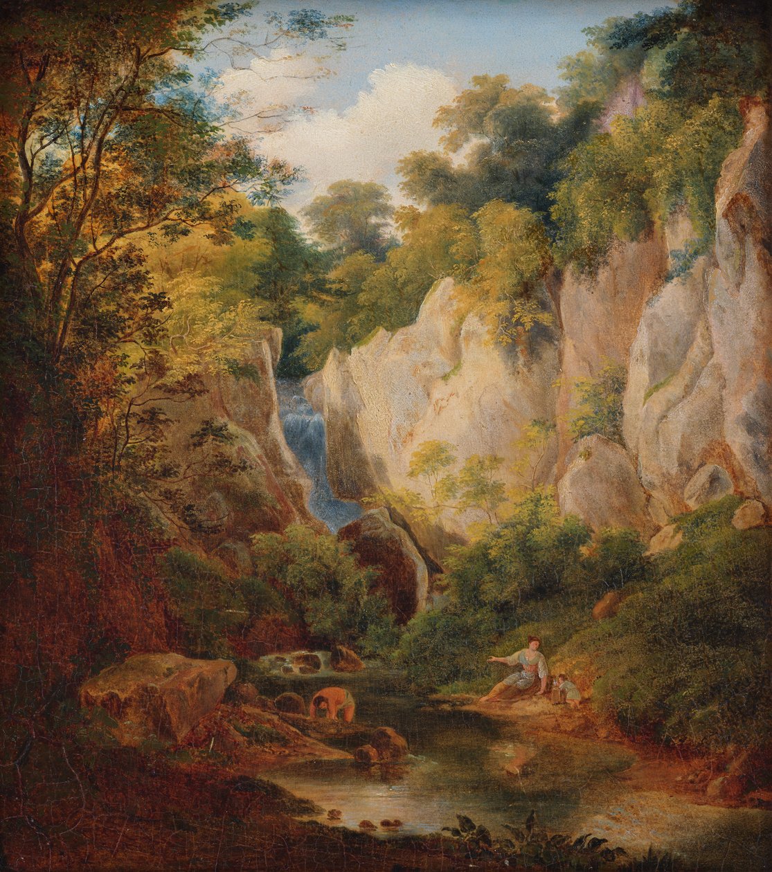 Paesaggio con gola da Károly Markó d. Ä.