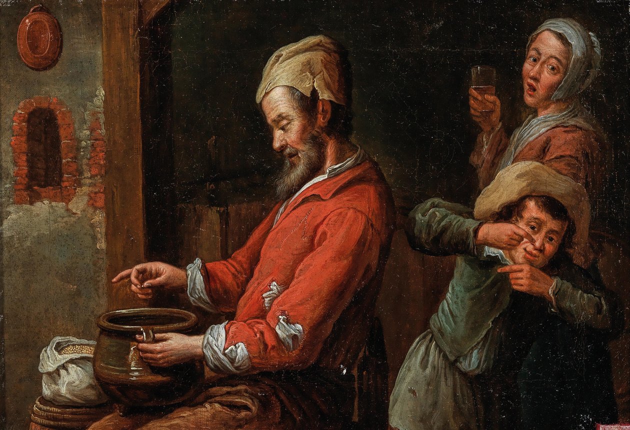 Il cercatore di pidocchi, fine XVII sec. da Krzysztof Lubieniecki