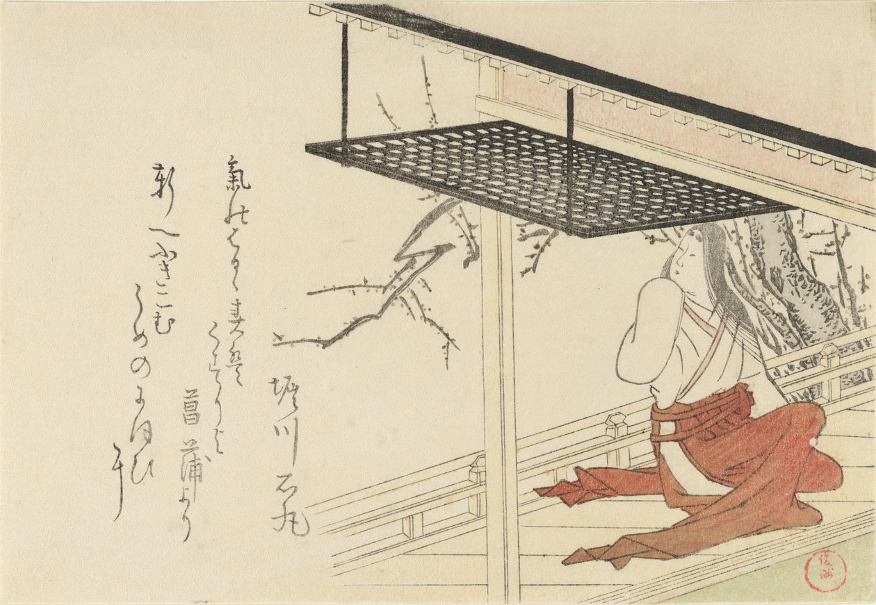 Dama di Corte sulla Veranda, 1796 da Kubo Shunman