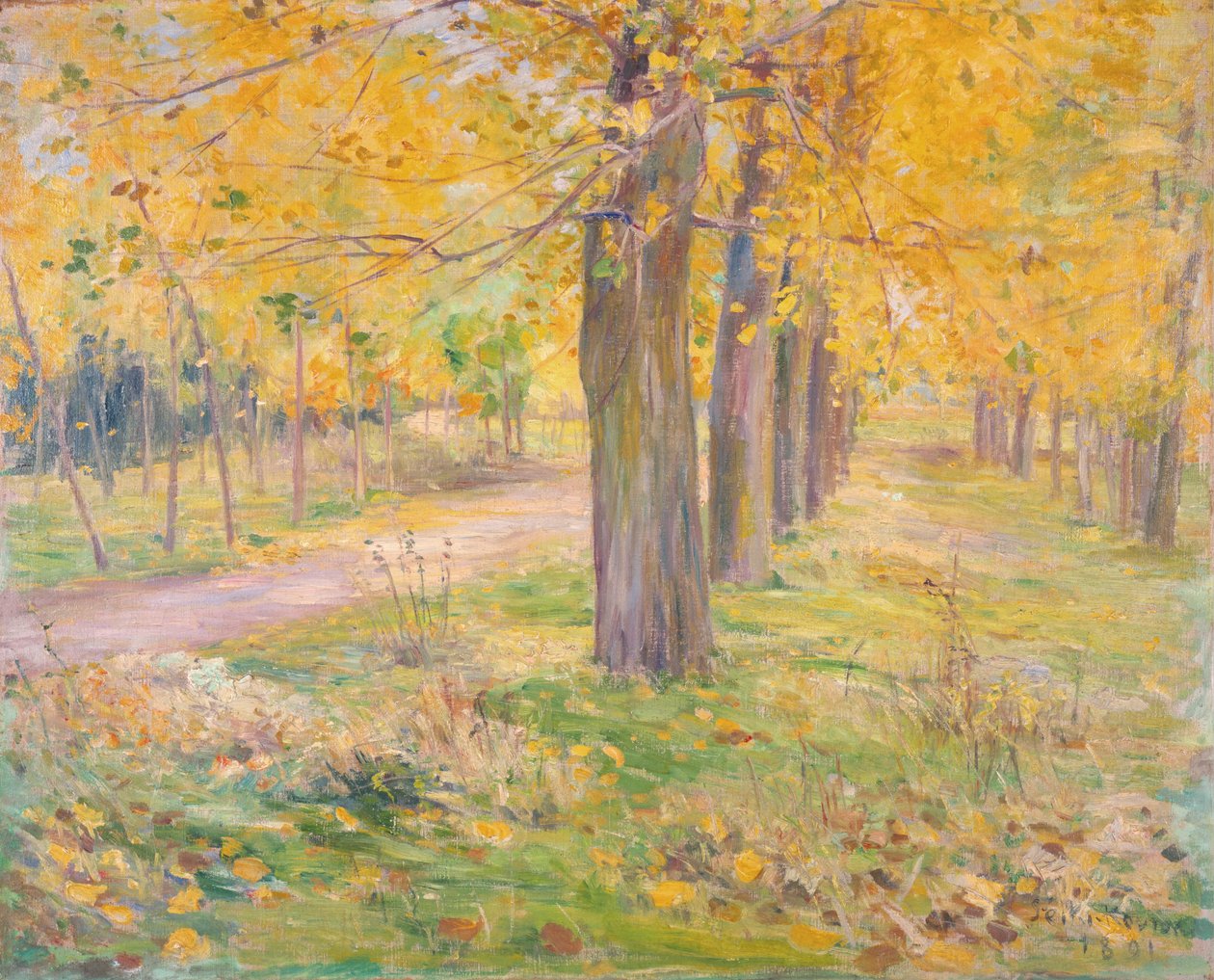 Pioppi a foglia gialla di Kuroda Seiki, Museo d