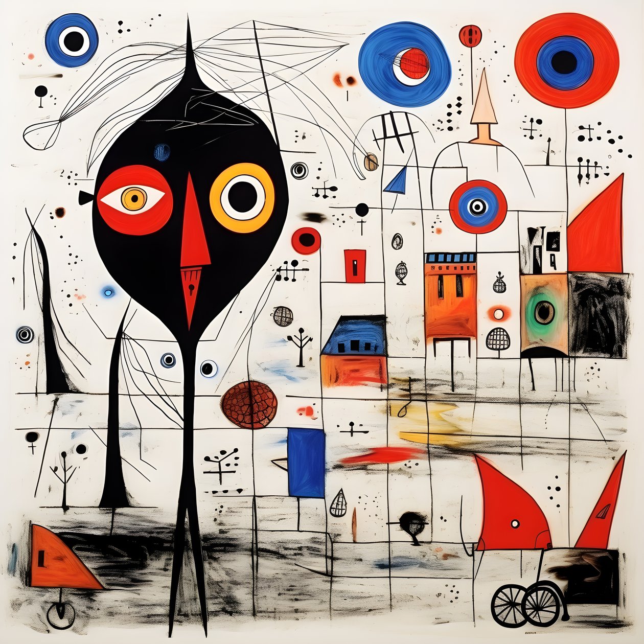 Illustrazioni surreali di Joan Miró 2 da Kurt Heppke