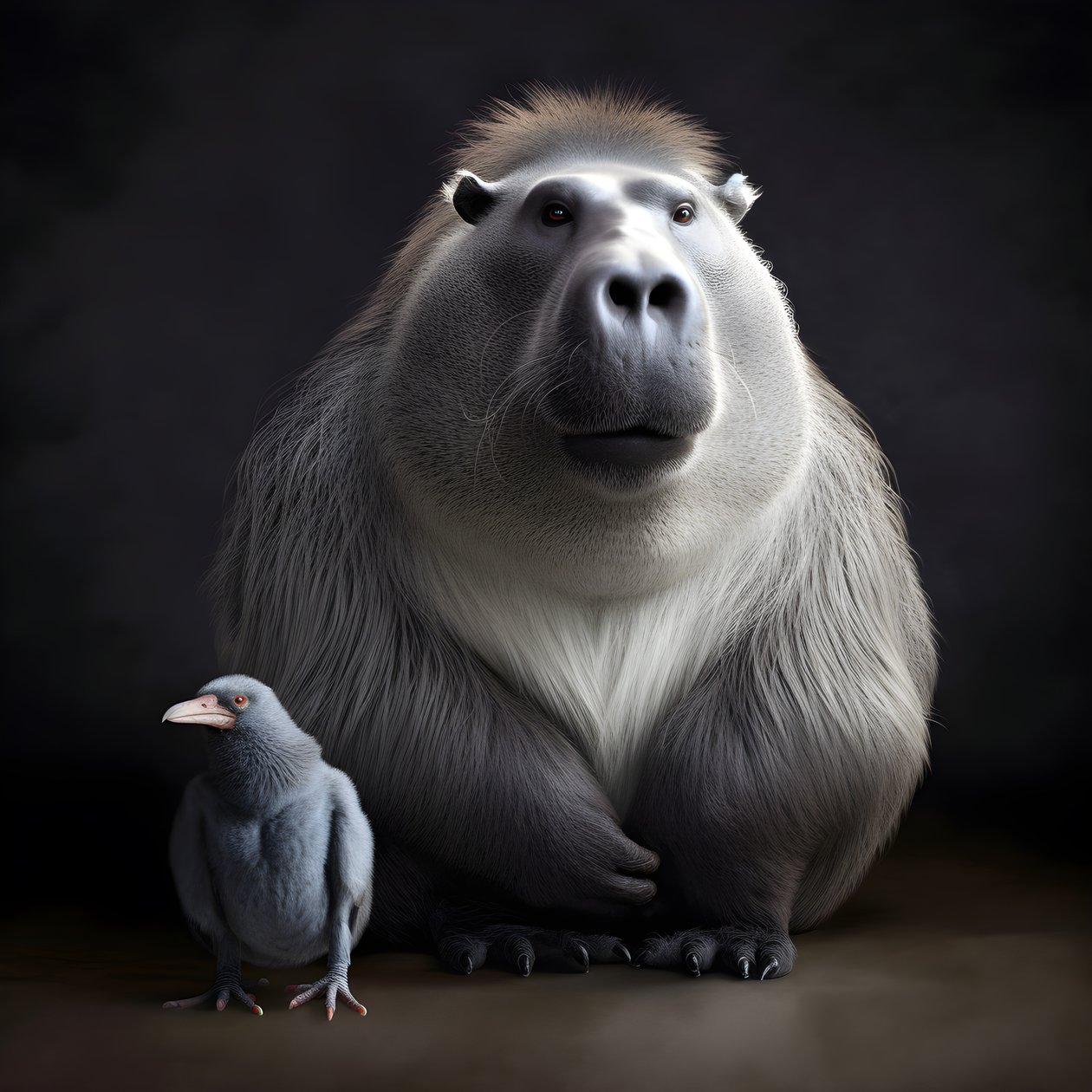 Capibara mescolato con un gorilla dorso argenteo 3 da Kurt Heppke