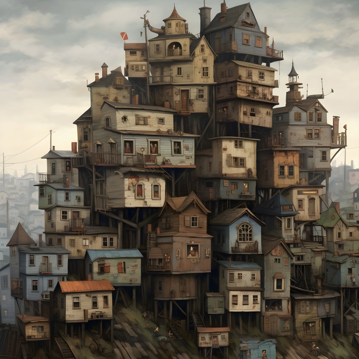 una città di case sdraiate 3 da Kurt Heppke