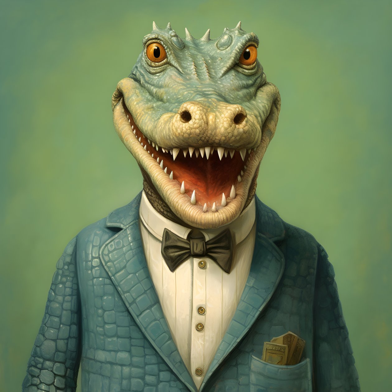 Un coccodrillo in stile fumetto 3 da Kurt Heppke