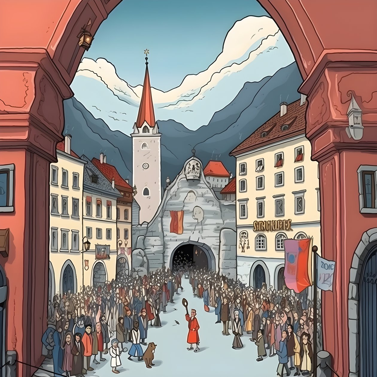 Austria, cartone animato 3 da Kurt Heppke