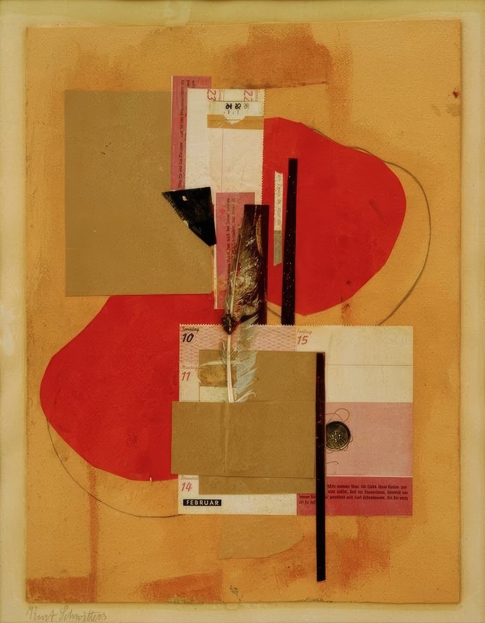 2 macchie rosse da Kurt Schwitters