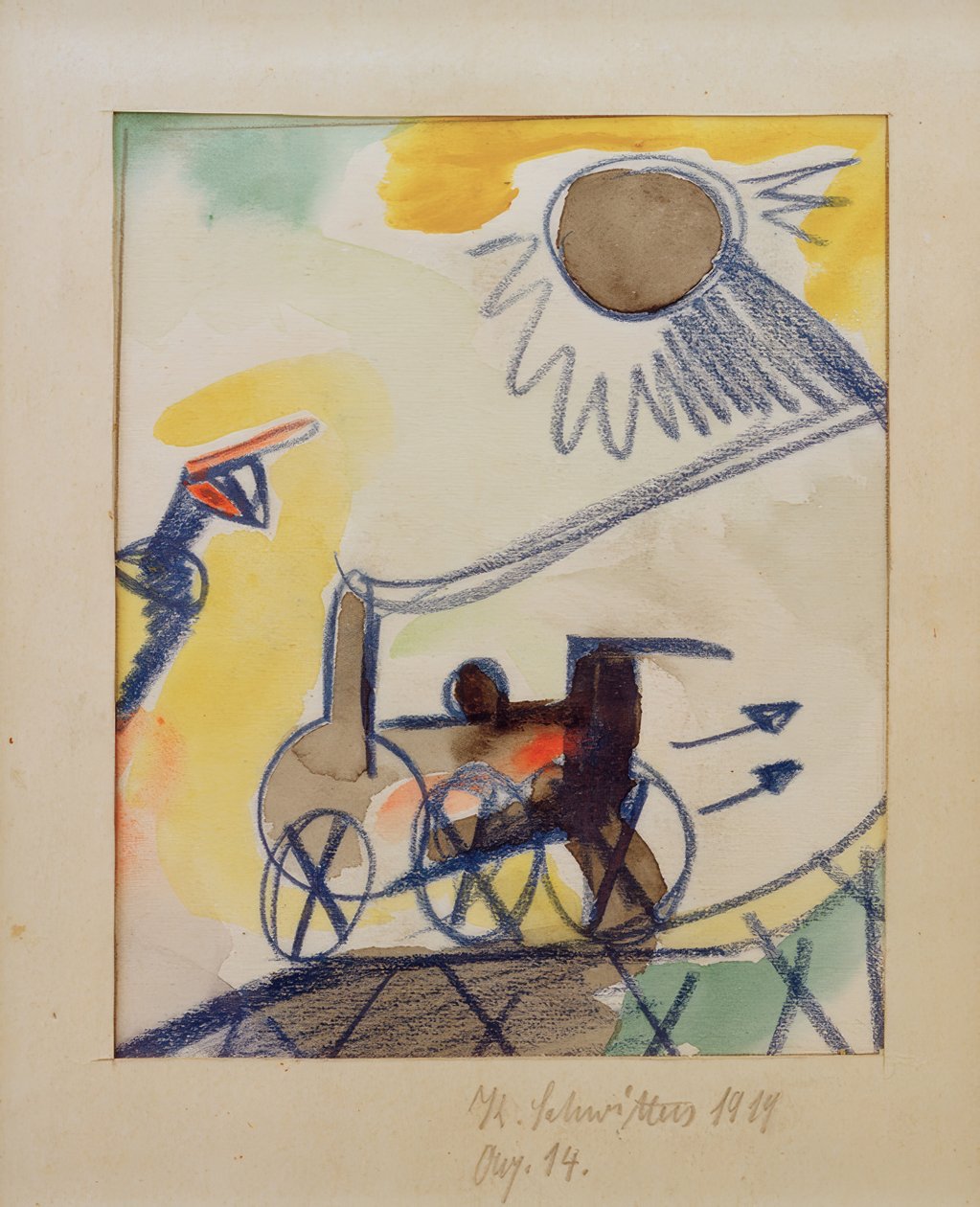 Aq. 14 (Locomotiva in retromarcia) da Kurt Schwitters