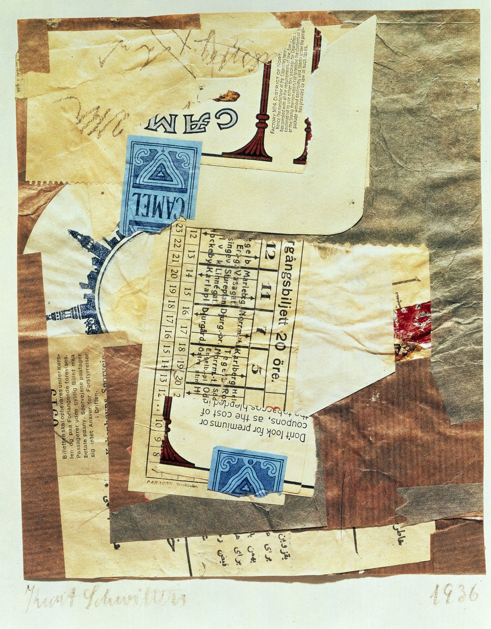 Cammello, 1936 da Kurt Schwitters