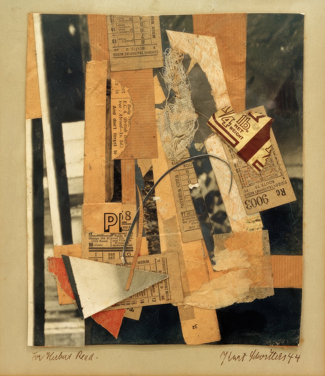 Per Herbert Read da Kurt Schwitters