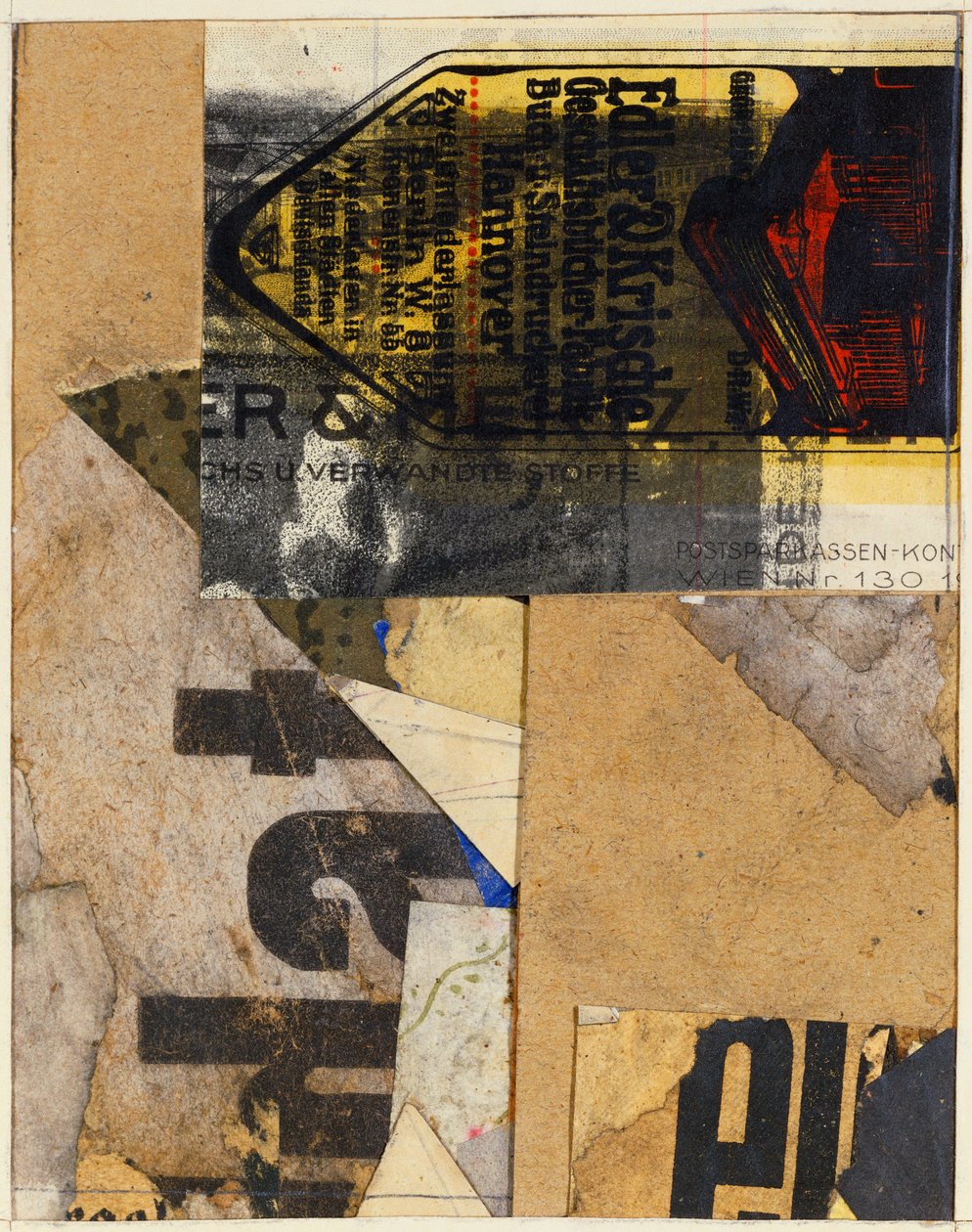 Merzbild, 1922 da Kurt Schwitters