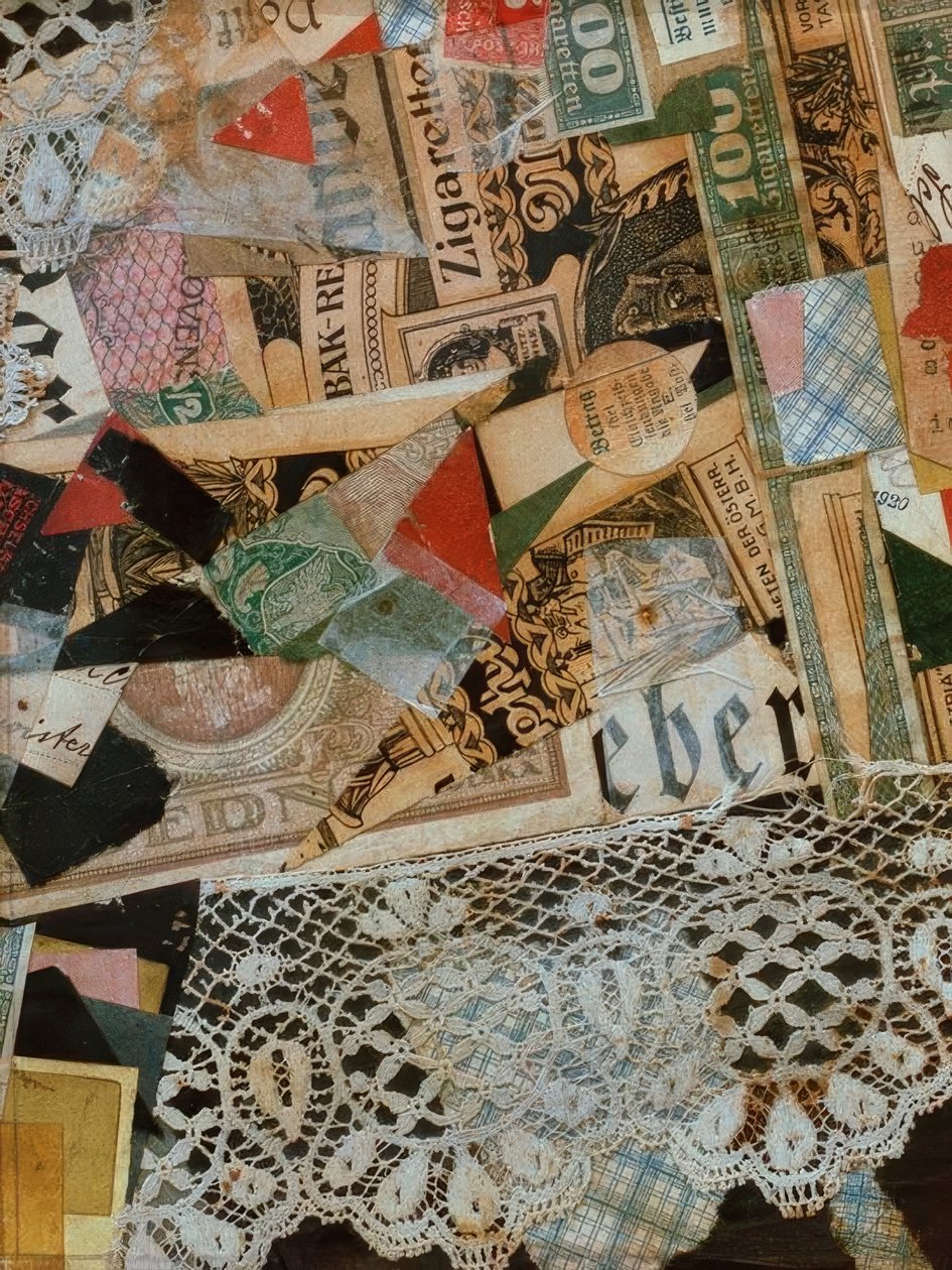Disegno Merz 297 Giallo da Kurt Schwitters