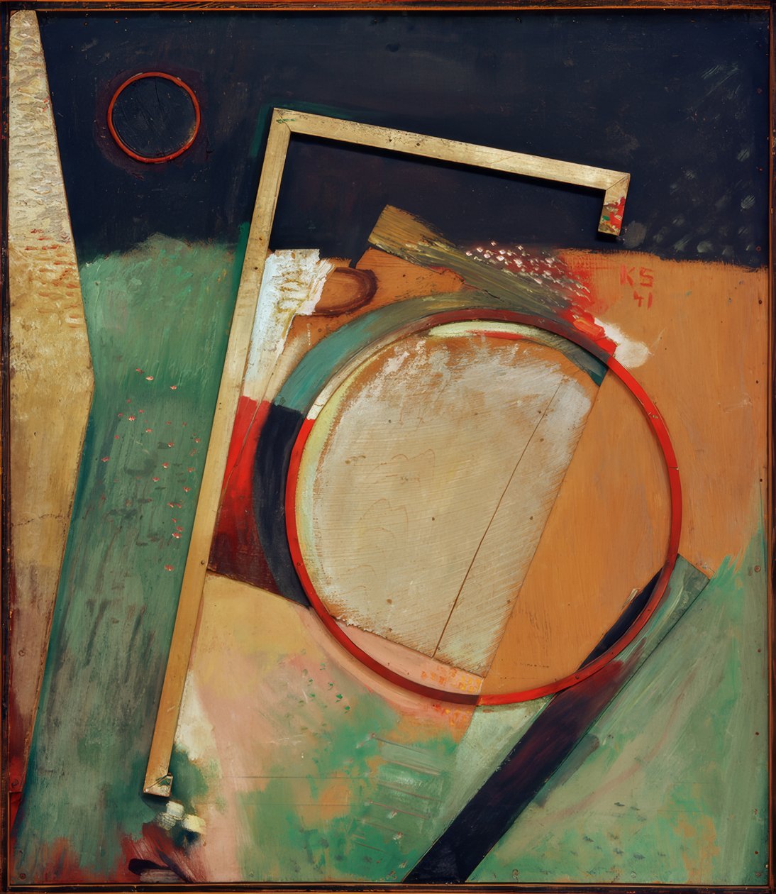 Senza titolo (Immagine con anello e cornice) da Kurt Schwitters