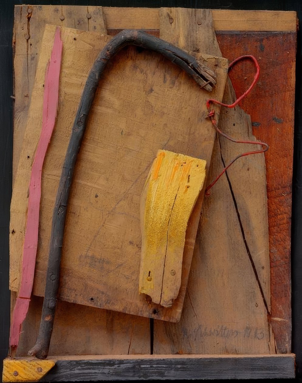 Senza titolo (Merzbild rosa-giallo) da Kurt Schwitters