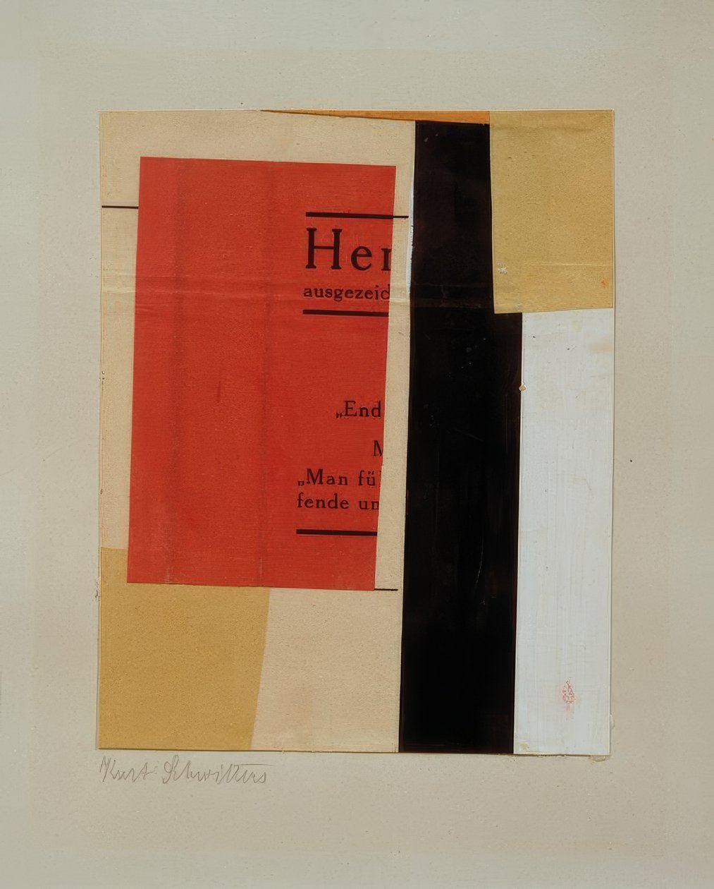Senza titolo da Kurt Schwitters