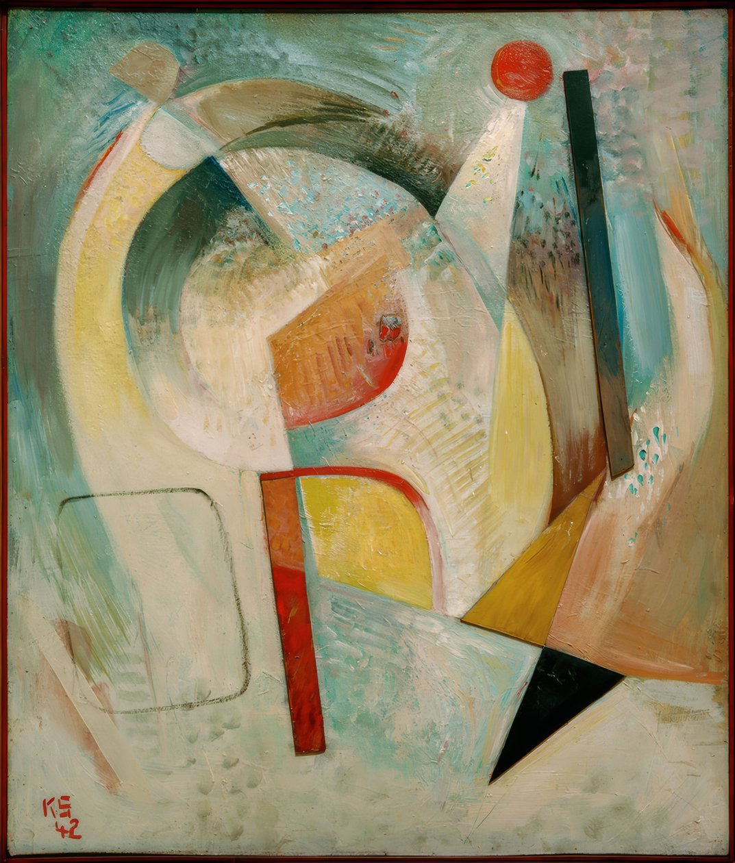 Cerchio rosso da Kurt Schwitters