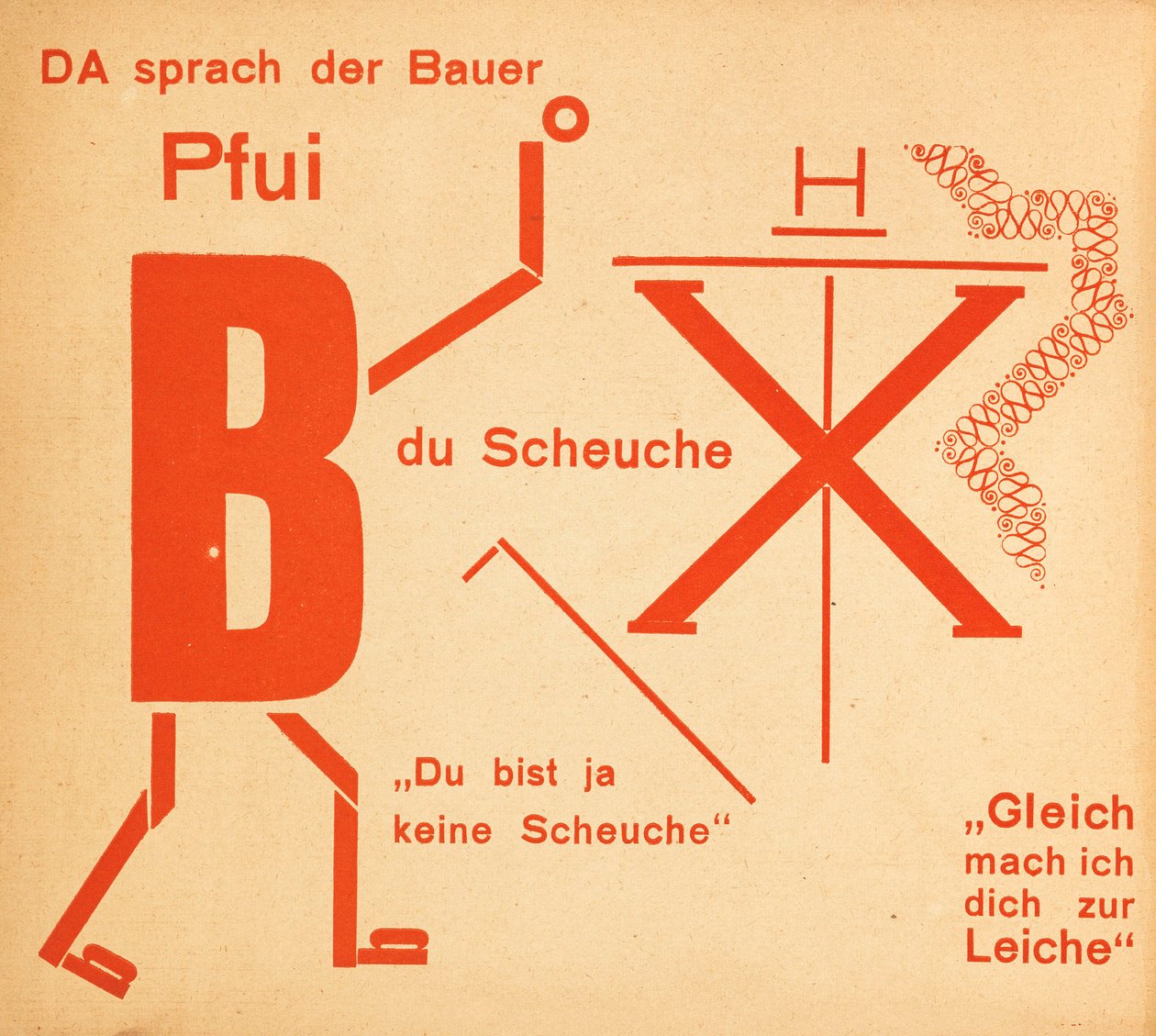 Lo spaventapasseri. Fiaba Die Scheuche. Märchen da Kurt Schwitters