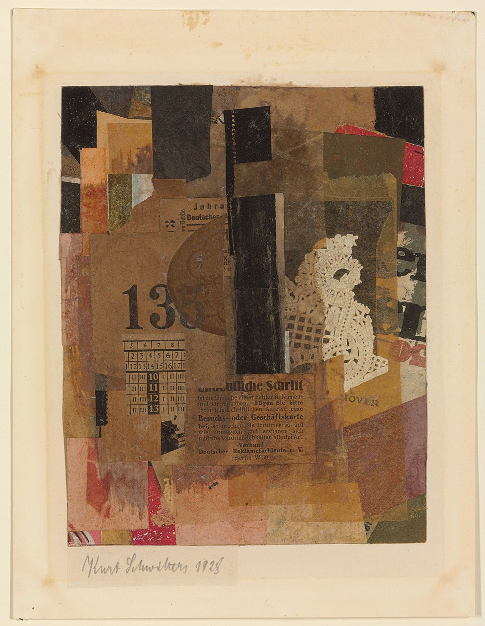 Senza titolo; Ohne Titel, 1928 da Kurt Schwitters