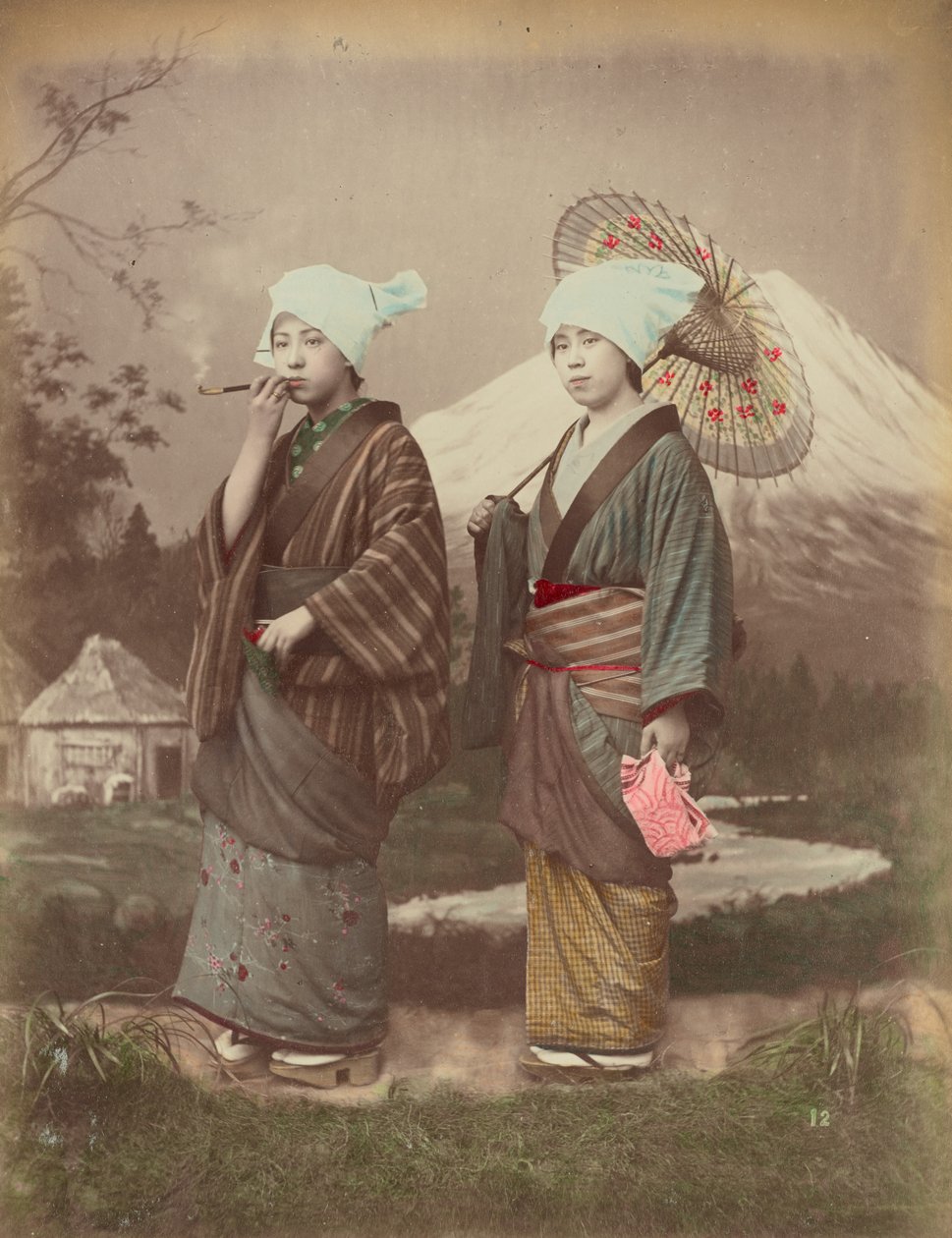 Viaggiatori giapponesi da Kusakabe Kimbei