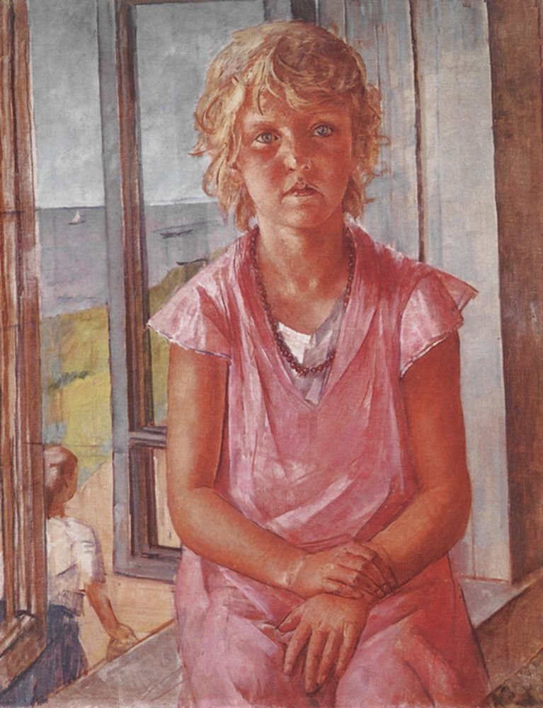 La figlia del pescatore da Kuzma Petrov Vodkin