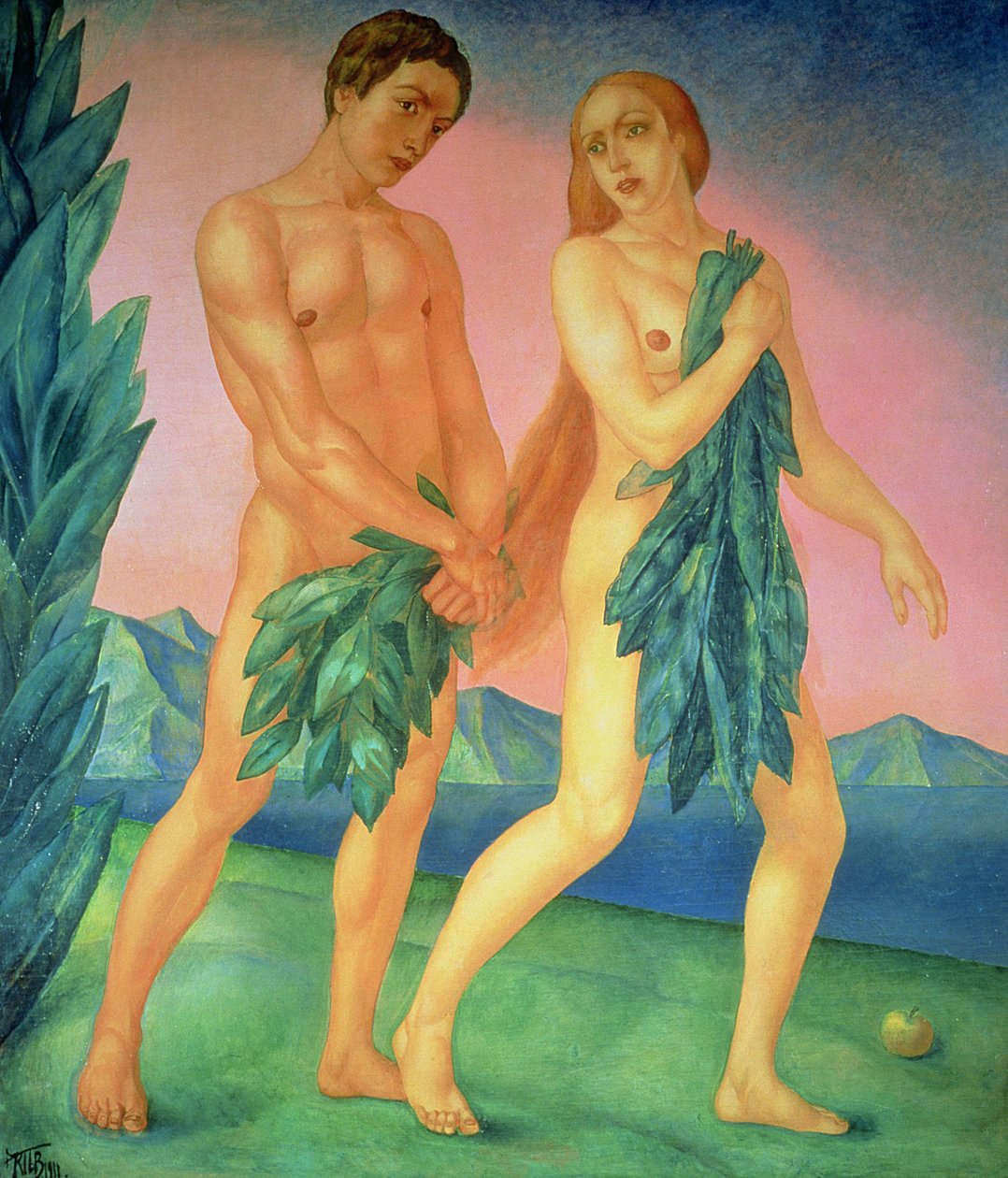 La cacciata dal Paradiso, 1911 da Kuzma Sergeevich Petrov Vodkin
