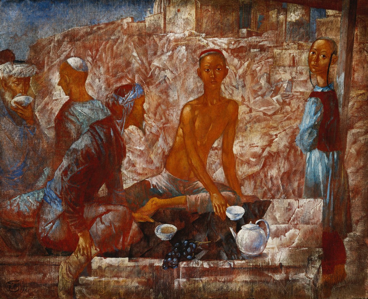 Scena di Samarcanda da Kuzma Sergeevich Petrov Vodkin