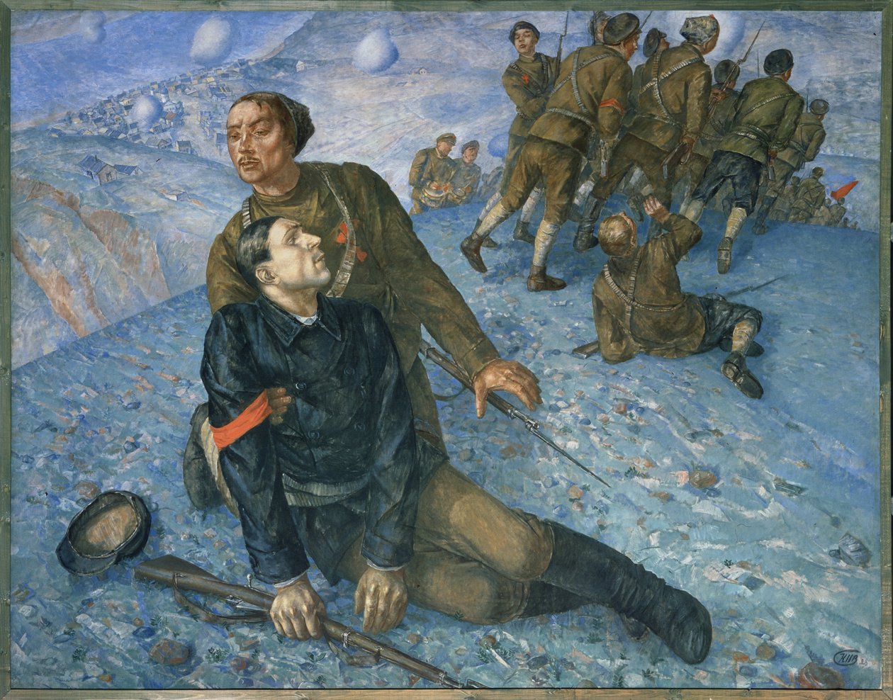 La morte del commissario da Kuzma Sergeevich Petrov Vodkin