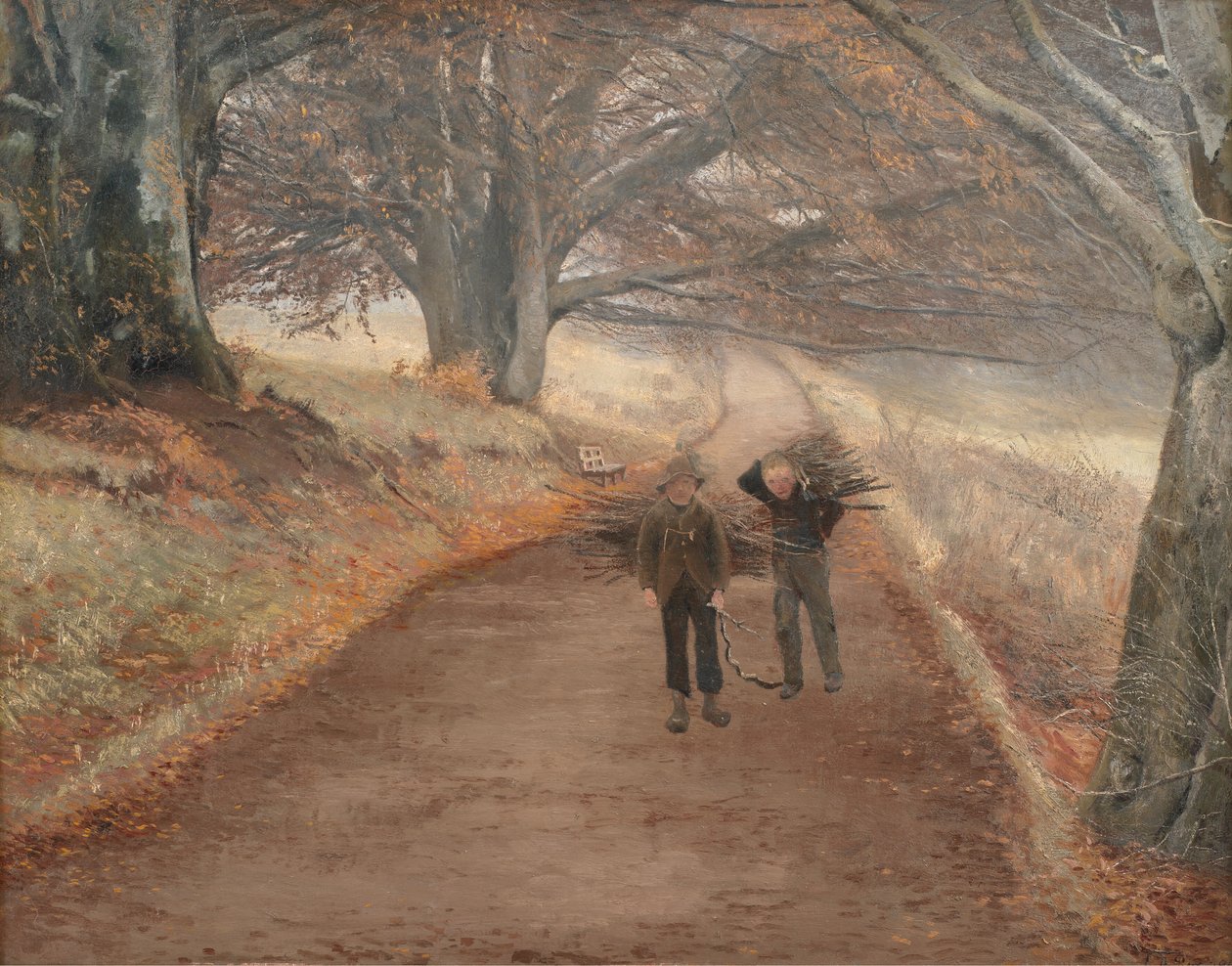 Sentiero vicino a Herlufsholm, Selandia da Laurits Andersen Ring