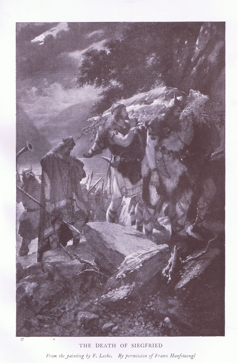 La morte di Sigfrido da L. Leeke