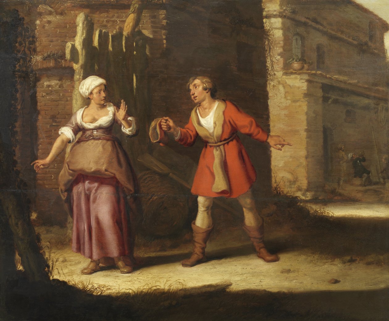 Abigail e Nabal da Lambert Jacobsz.