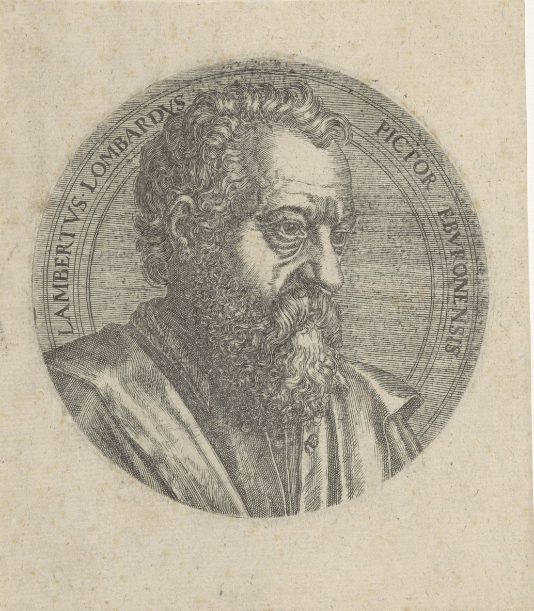 Ritratto di Lambert Lombard da Lambertus Suavius