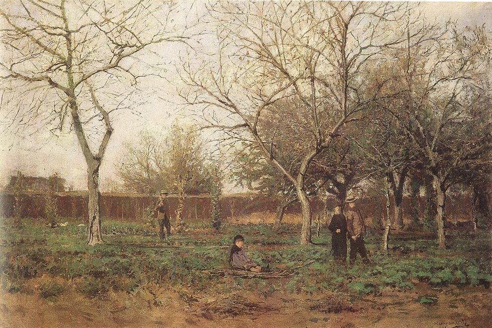 Nel giardino da Laszlo Mednyanszky
