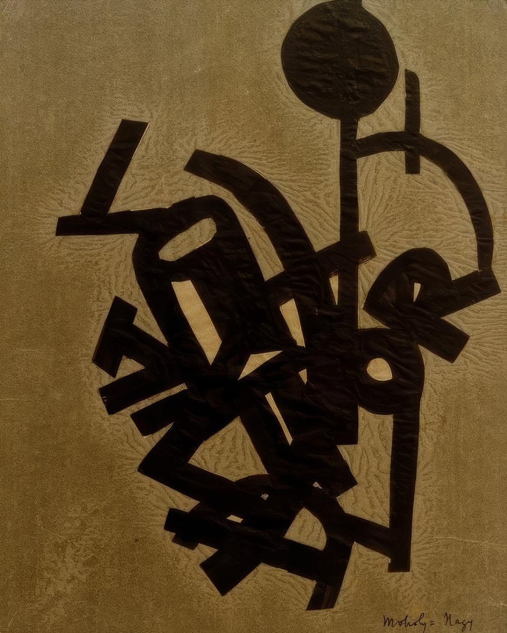 Senza titolo (Collage con R) da Laszlo Moholy Nagy