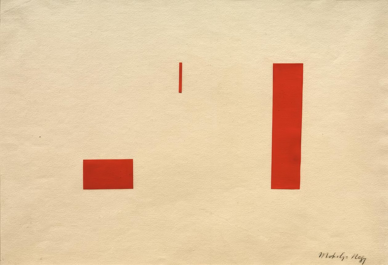 Senza titolo (Collage rosso) da Laszlo Moholy Nagy