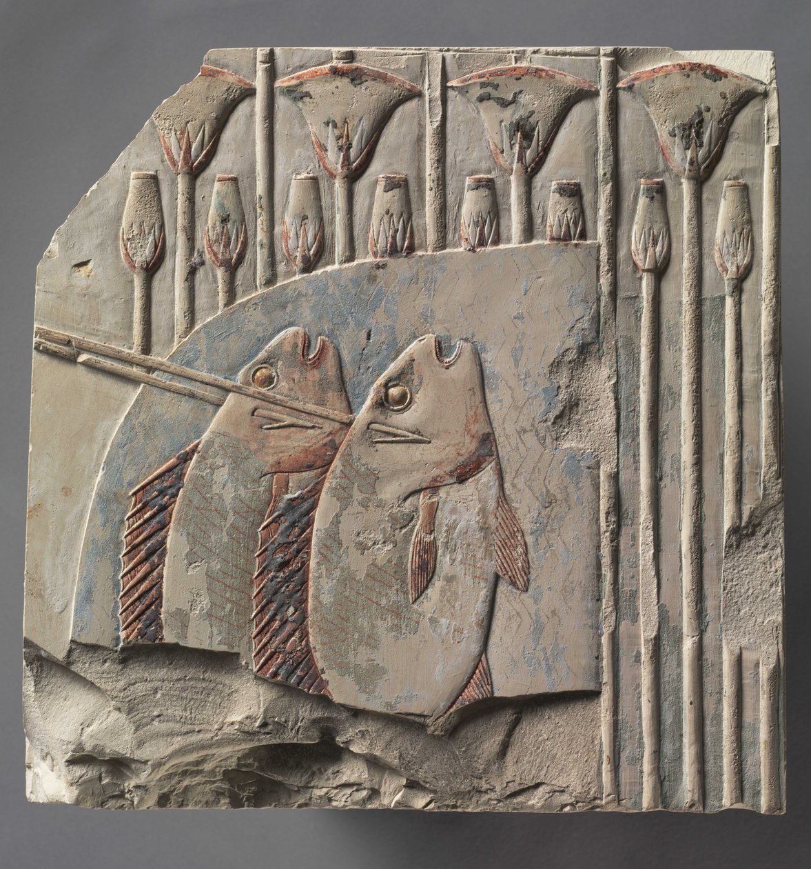 Pesca con la lancia, c.667-647 a.C. da Late Period Egyptian