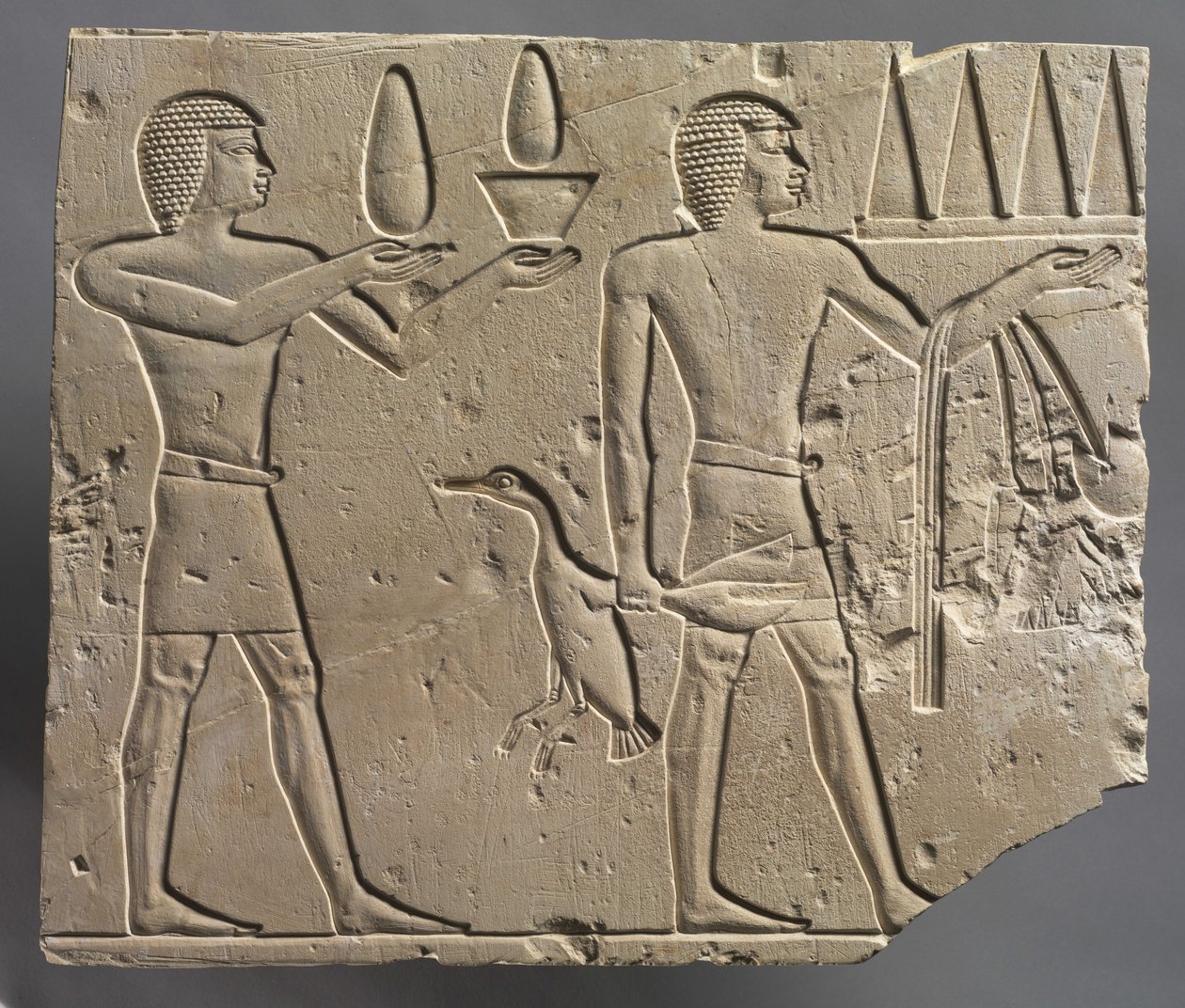 Due portatori di offerte, c.667-647 a.C. da Late Period Egyptian