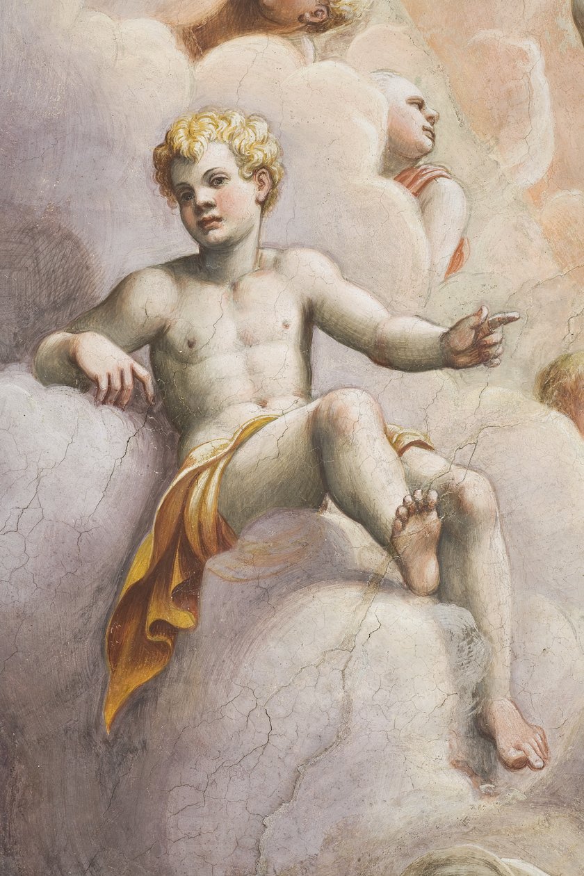 Adamo tra gli angeli, 1556 (dettaglio) da Lattanzio Gambara