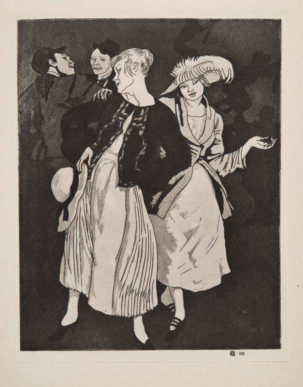Festa nazionale, pub. 1924 da Laura Knight