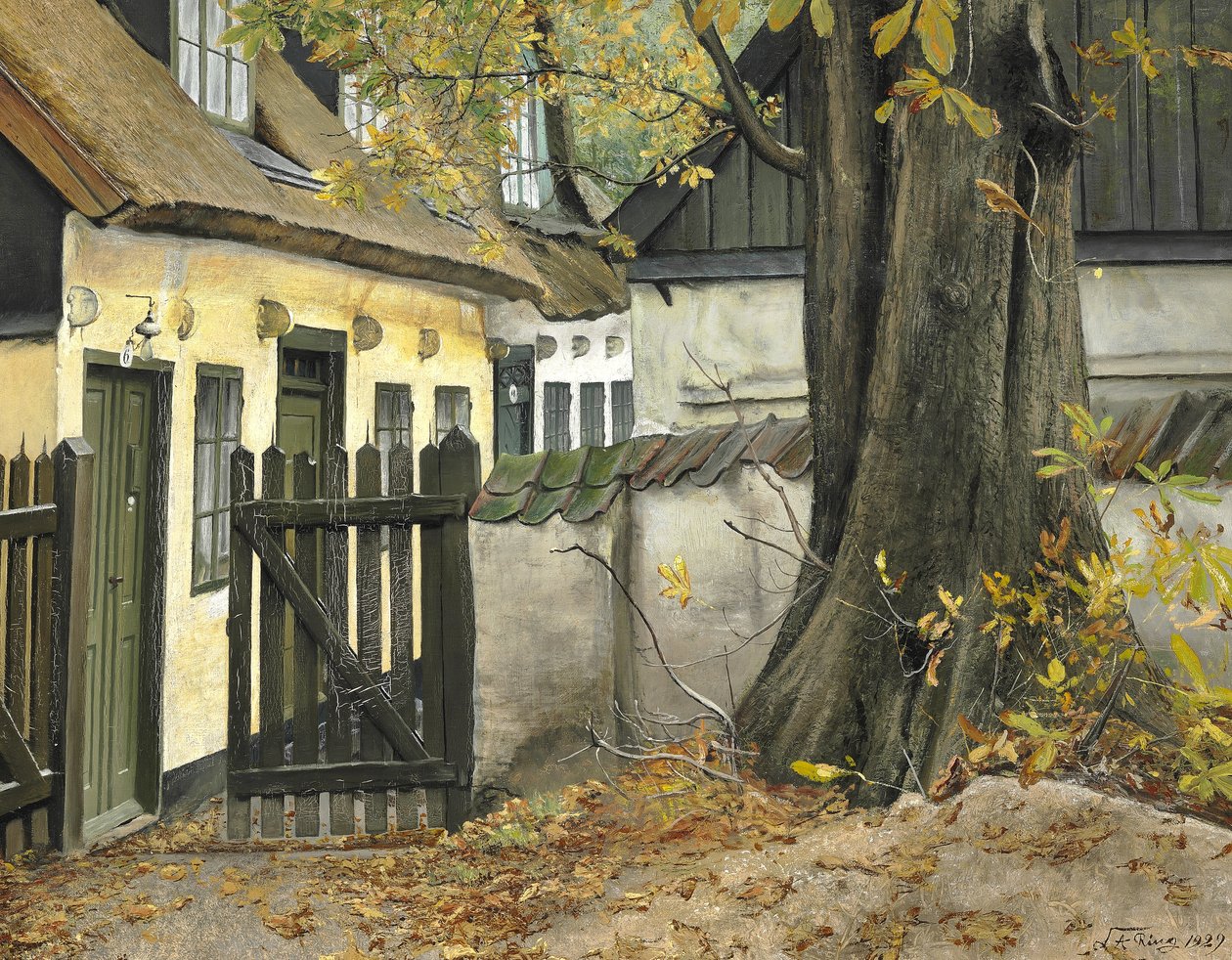 Il vecchio castagno vicino al cancello da Laurits Andersen Ring