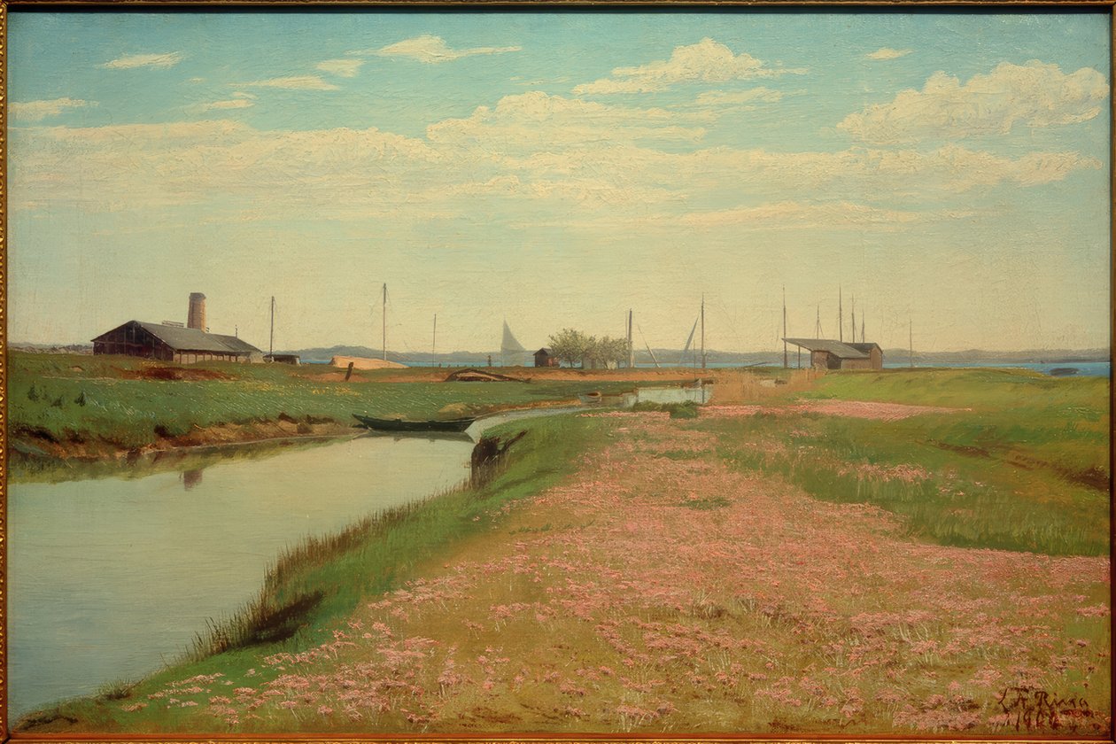 Canale e porto a Fredriksvaerk da Laurits Andersen Ring
