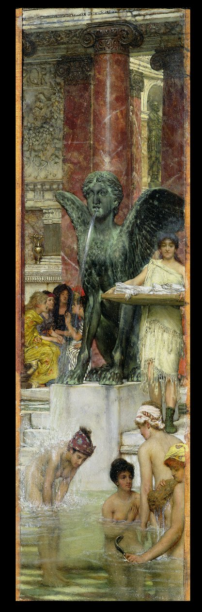 Nei Bagni Romani, o Donne Romane nel Bagno, 1876 da Lawrence Alma Tadema