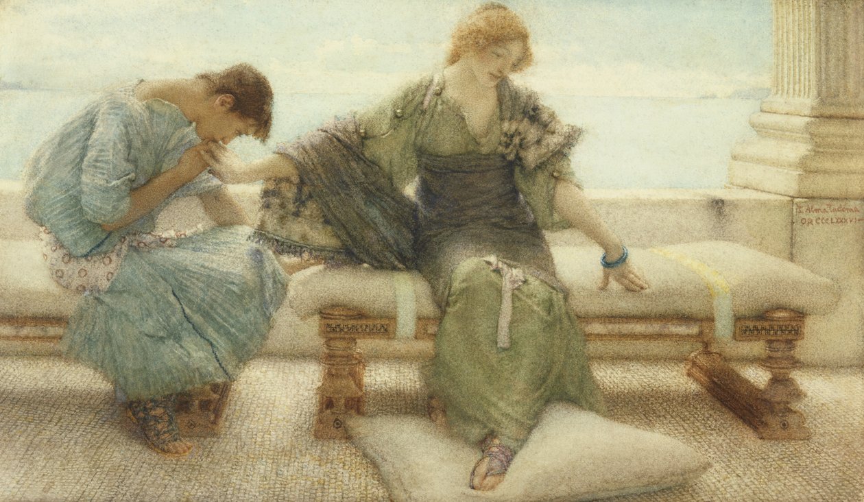 Non chiedermi più... perché a un tocco cedo, 1886 da Lawrence Alma Tadema