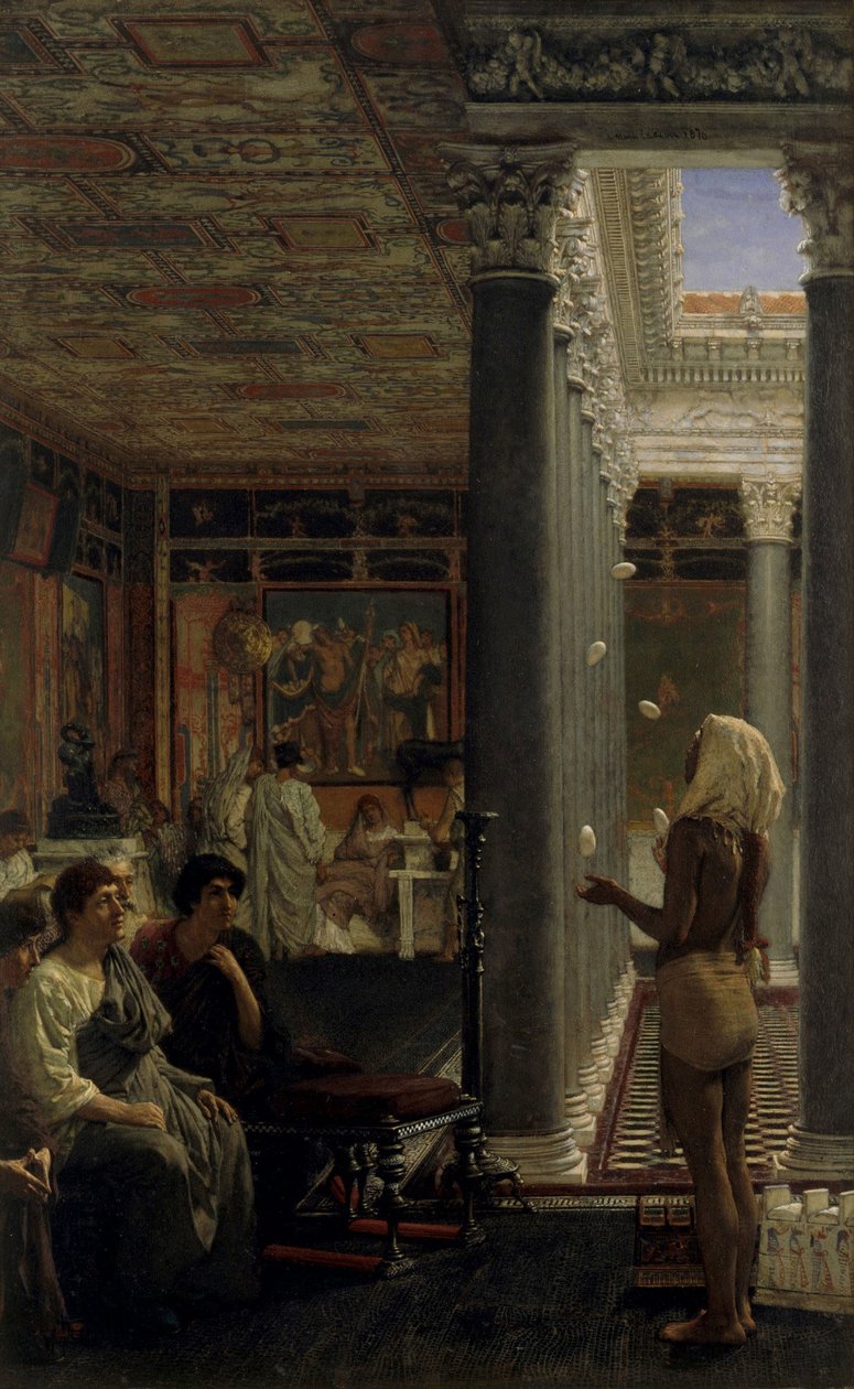 Un giocoliere da Lawrence Alma Tadema