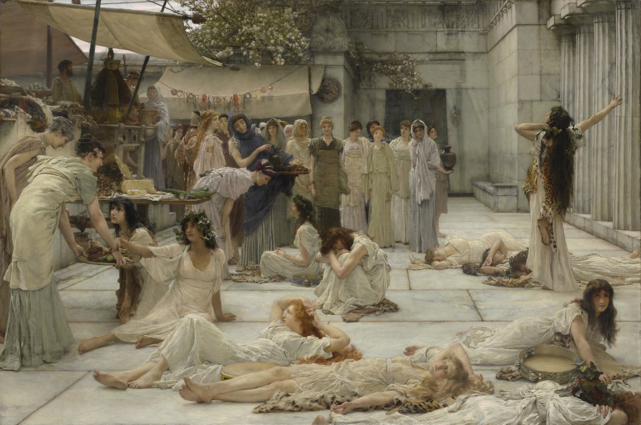 Le donne di Anfissa, 1887 da Lawrence Alma Tadema