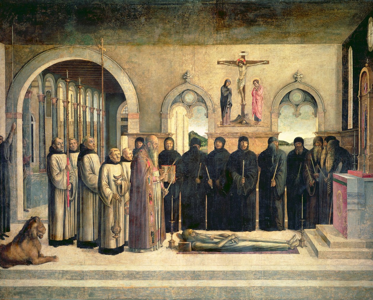 Il funerale di San Girolamo, c.1470-1472 da Lazzaro Bastiani