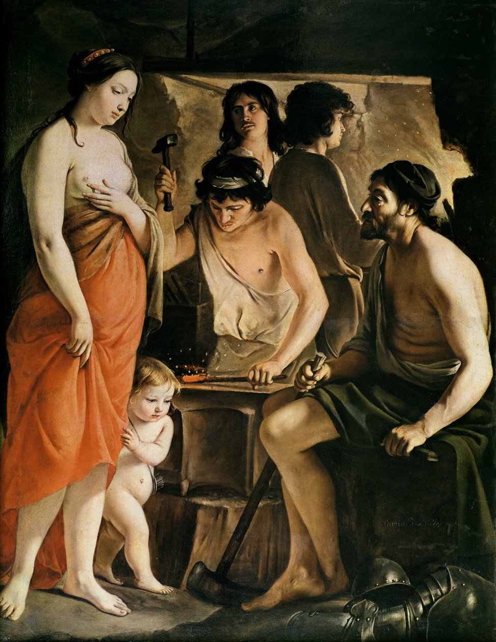 Venere nella Fucina di Vulcano, 1641 da Le Nain Brothers