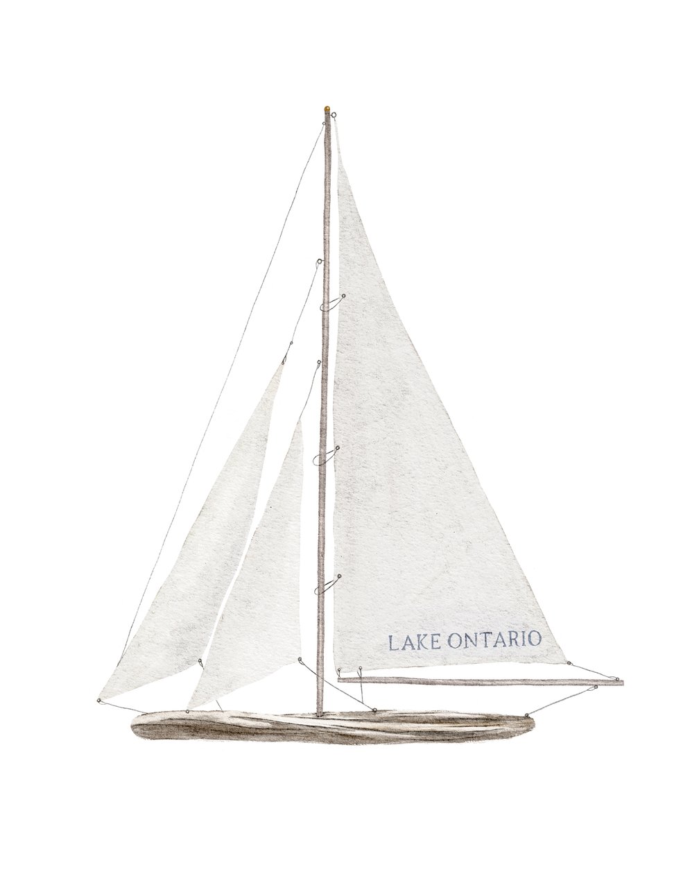 Barca a vela sul Lago Ontario, c.2022 da Leah Straatsma