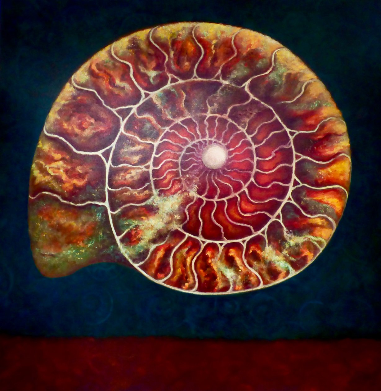 Ammonite, Dorata e Verde da Lee Campbell