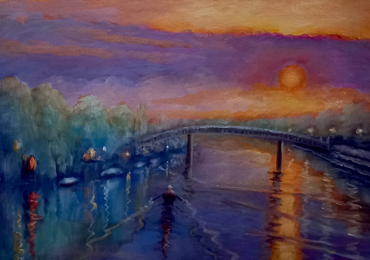 Isola di Eel Pie in Inverno, 2021 da Lee Campbell