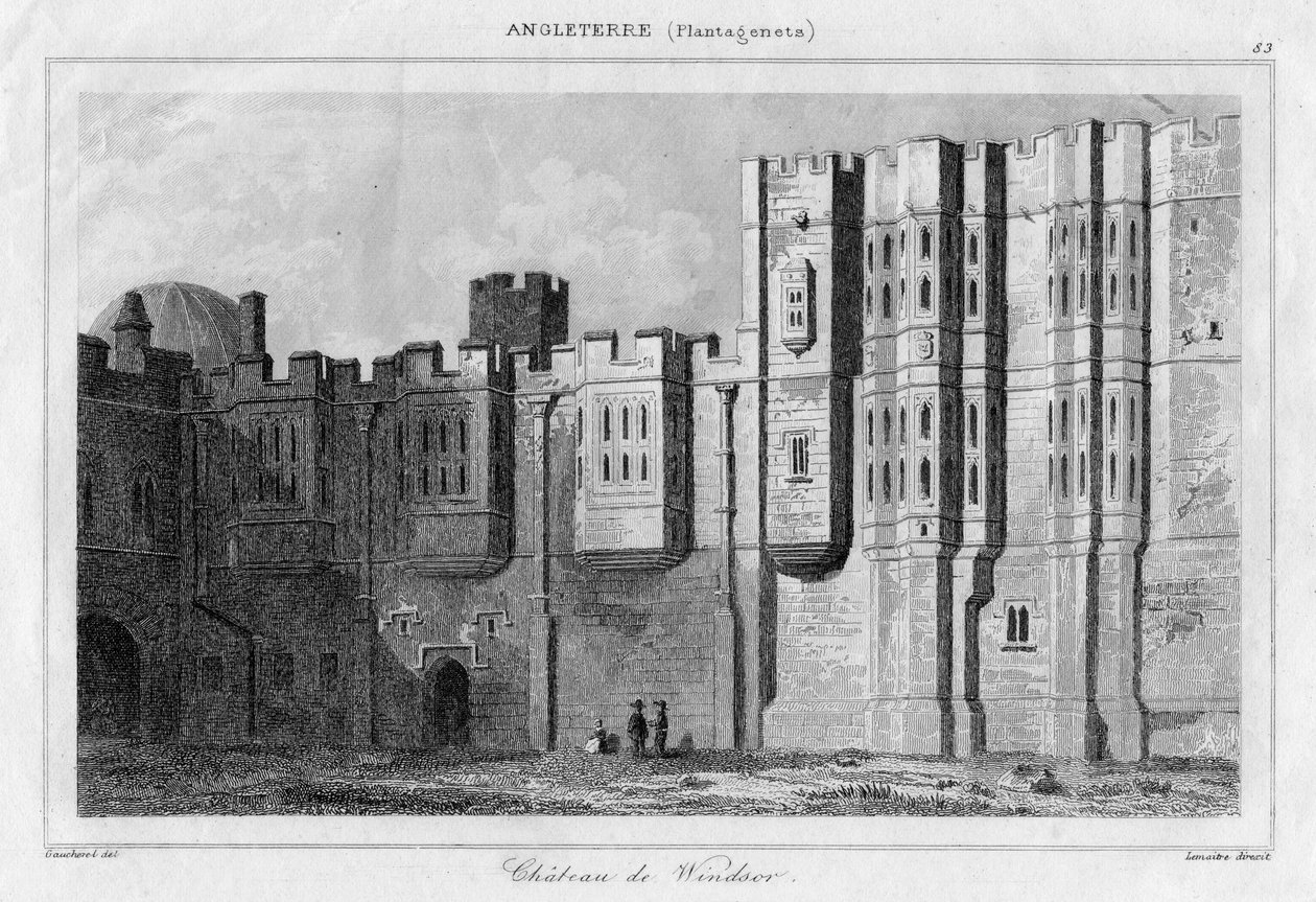 Castello di Windsor, Berkshire, XIX secolo da Lemaitre