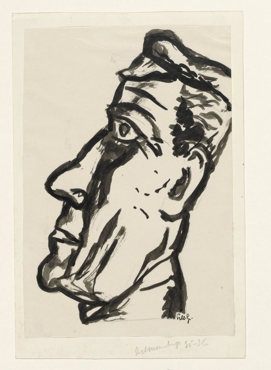 Testa di uomo da Leo Gestel (signed by artist)